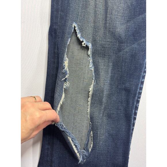 True Religion Men's Slim Fit Midnight Stitch Denim Jeans - 36 (37x34.5) *READ* - Picture 2 of 7